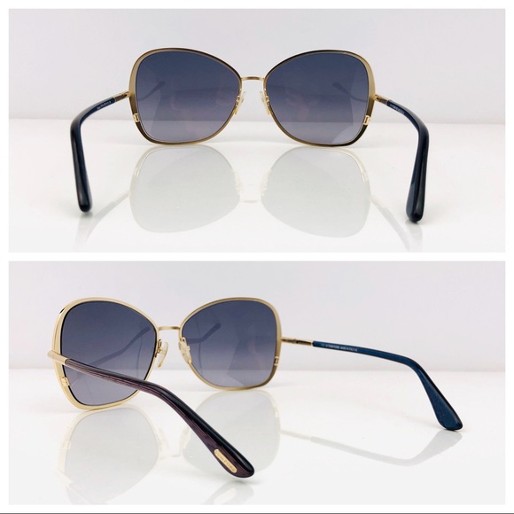 New TOM FORD Solange Black Butterfly Sunglasses - Picture 7 of 16